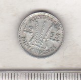 Bnk mnd Australia 3 pence 1955 argint, Australia si Oceania