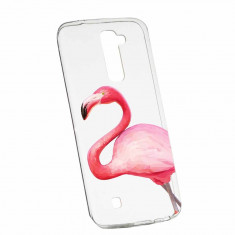 Husa Silicon, Transparent, Slim, Flamingo, Sony XZ Premium foto