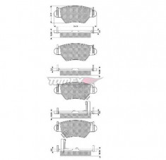 Set placute frana punte spate pentru Opel Astra G, Astra G Caravan, Astra G Coupe / Cabrio, Zafira A ; VT-12-14 foto