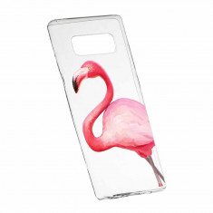 Husa Silicon, Transparent, Slim, Flamingo, LG V20 foto