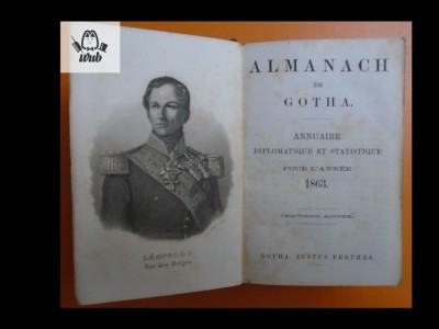 Almanach de Gotha 1863 foto