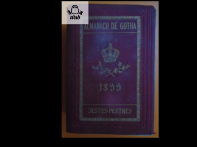 Almanach de Gotha 1899 foto
