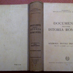 Documente privind istoria Romaniei. Razboiul pentru independenta - M. Roller