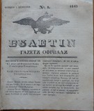 Cumpara ieftin Ziarul Buletin , gazeta oficiala a Principatului Valahiei , nr. 8 , 1843