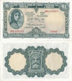 1957 (12 VI), 1 pound (P-57c.4) - Irlanda - stare XF+++/aUNC!