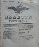Ziarul Buletin , gazeta oficiala a Principatului Valahiei , nr. 9 , 1843