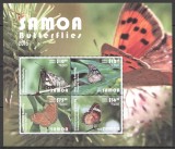 SAMOA 2015 FLUTURI COTA MICHEL 150 EURO, Nestampilat