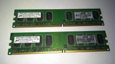 Ram 4 Gb Ram DDR2 / 800 Mhz Micron / Dual kit / PC2-6400U (1B) foto