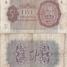 1943, 5 shillings (P-M4) - Regatul Unit al Marii Britanii