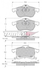 Set placute frana punte fata pentru Opel Astra F, Astra G, Astra H, Zafira A, Zafira B ; VT-12-22 foto