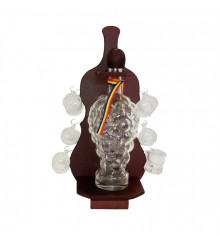 Minibar decorativ vioara cu sticla strugure si 6 paharute CDT-53-OSH foto