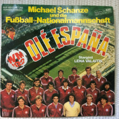 ole espana michael schanze fotbal CM spania 1982 ‎disc vinyl lp muzica pop vg+