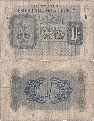 1943, 1 shilling (P-M2) - Regatul Unit al Marii Britanii foto