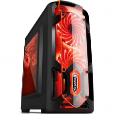 Sistem desktop ITGalaxy Defender V1 Intel Core i5-8500 Hexa Core 3.0 GHz 8GB DDR4 GTX 1070 8GB DDR5 1TB HDD 240GB SSD FreeDos Black foto