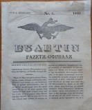 Cumpara ieftin Ziarul Buletin , gazeta oficiala a Principatului Valahiei , nr. 7 , 1843