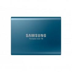 Hard disk extern Samsung Portable SSD T5 , 500 GB , USB 3.1 Tip C , Albastru foto