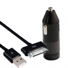 Incarcator Procell Auto USB 1A cu cablu iPhone 4/4S foto
