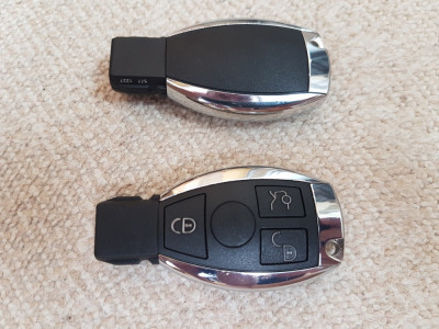 Cheie cu 3 butoane Mercedes Benz 433MHz cu Chip NEC - Smart Remote Key foto