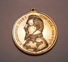 Medalie Domnitorul Alexandru Ioan Cuza 1906 foto