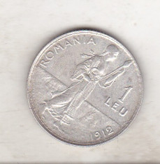bnk mnd Romania 1 leu 1912 , argint foto