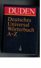 Duden - Deutsches Universal Worterbuch A-Z - 1989 foto