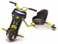 Tricicleta electrica Freewheel Super Power Drift Trike (Negru/Verde) foto