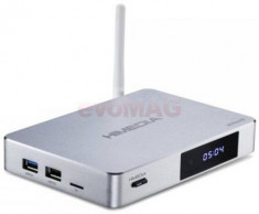 Mini PC HiMedia Q5 Pro, Procesor Quad Core 2 GHz, 2 GB RAM, 4K (Ultra HD), 3D, WiFi, Android 5.1, Netflix (Argintiu) foto