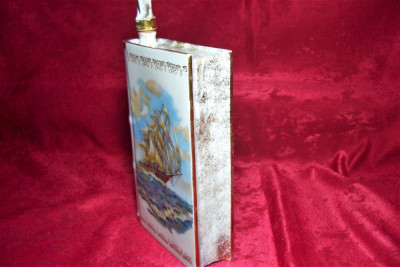 Nautica, Carte plosca, decantor Cognac, portelan Limoges, colectie foto
