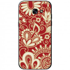 Husa White Floral Red Texture Pattern SAMSUNG Galaxy A5 2017 foto