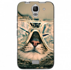 Husa Hipster Cat HUAWEI Ascend Y360 foto