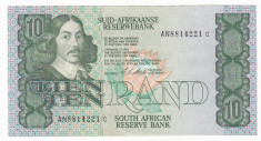 AFRICA DE SUD 10 rand ND 1993 VF sign Stals P-120e foto