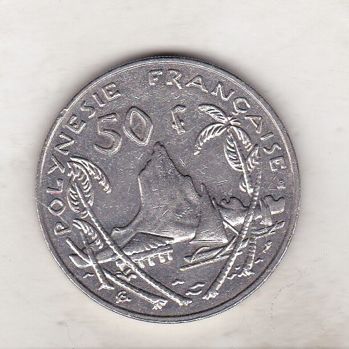 bnk mnd Polinezia Polinesia Franceza 50 franci 1999 unc