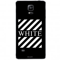 Husa Blach White Stripes SAMSUNG Galaxy Note 4 foto