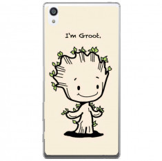 Husa Minimalist I&amp;#039;m Groot Drawing Sony Xperia Z5 foto