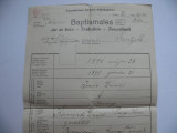 Act de botez catolic - Baptismales, emis in Oradea, in 1940, Romania 1900 - 1950, Documente