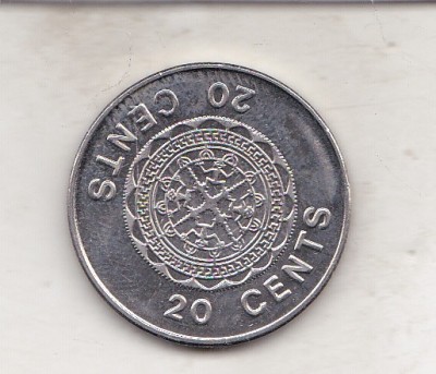 bnk mnd Solomon Islands 20 cents 2005 foto