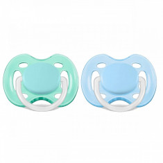 Set 2 suzete ortodontice din silicon Philips AVENT 0-6 luni SCF178/25, Multicolor foto