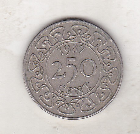 bnk mnd Surinam 250 cent 1987