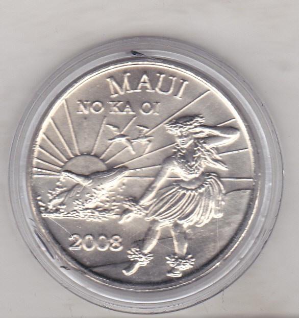 bnk mnd Hawaii Maui 2 dolari 2008 necirculata