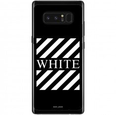 Husa Blach White Stripes Samsung Galaxy Note 8 foto
