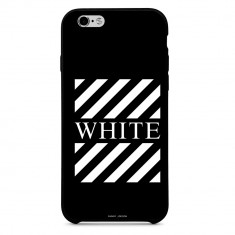 Husa Blach White Stripes APPLE Iphone 6 Plus foto