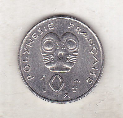 bnk mnd Polinezia Polinesia Franceza 10 franci 2005 unc foto