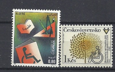 PROTEJAREA PERSOANELOR CU HANDICAP, serii MNH, J33 foto