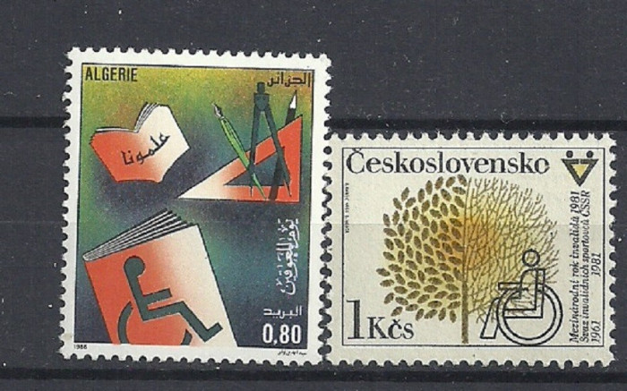 PROTEJAREA PERSOANELOR CU HANDICAP, serii MNH, J33