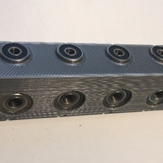 Sablon mobila din plastic dur gri forma L pentru ericsoane si dibluri