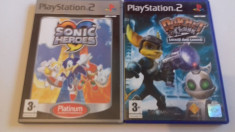 Lot 2 jocuri: Sonic Heroes + Ratchet Clanck 2 - PS2 [Second hand] foto
