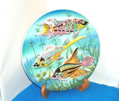 Farfurie perete majolica cca. 1940, basorelief - Pesti - SMF Schramberg, Germany