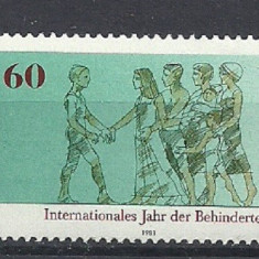 GERMANIA 1981 – ANUL PERSOANELOR CU HANDICAP, serie nestampilata, J34