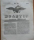 Ziarul Buletin , gazeta oficiala a Principatului Valahiei , nr. 27 , 1843