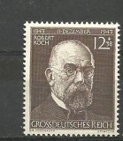 Germania (REICH)1943 - MEDICINA, ANIVERSARE ROBERT KOCH, timbru cu SARNIERA J40, Nestampilat